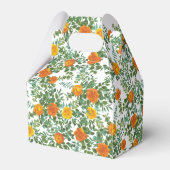 オレンジ結婚バラフローラモダン フェイバーボックス (裏面サイド)