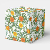 オレンジ結婚バラフローラモダン フェイバーボックス (裏面サイド)