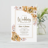 オレンジ結婚フローラの後パーティー 招待状 (スタンド正面)