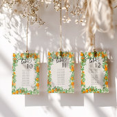 オレンジ結婚色のテーブル座席表