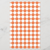 オレンジ結婚色のパターンを含む青のメ市松模様にニュー (裏面)