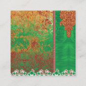 オレンジ絵を描色の緑の野縁ど野 ロイヤリティカード (正面)