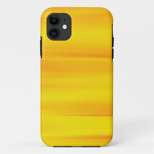 オレンジ絵を描色の黄色の背景 Case-Mate iPhoneケース (裏面)