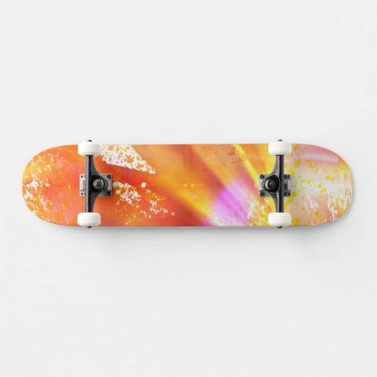 オレンジ継ぎ目が無い芸術の背景の黄色を着色して下さい スケートボード (横)