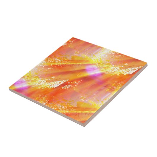 オレンジ継ぎ目が無い芸術の背景の黄色を着色して下さい タイル (側面)