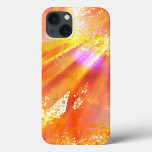 オレンジ継ぎ目が無い芸術の背景の黄色を着色して下さい Case-Mate iPhoneケース (裏面)
