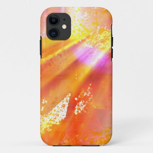 オレンジ継ぎ目が無い芸術の背景の黄色を着色して下さい Case-Mate iPhoneケース (裏面)