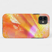 オレンジ継ぎ目が無い芸術の背景の黄色を着色して下さい Case-Mate iPhoneケース (裏面(横))