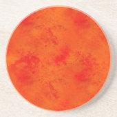 オレンジ継ぎ目が無い質の背景の抽象芸術 コースター (正面)