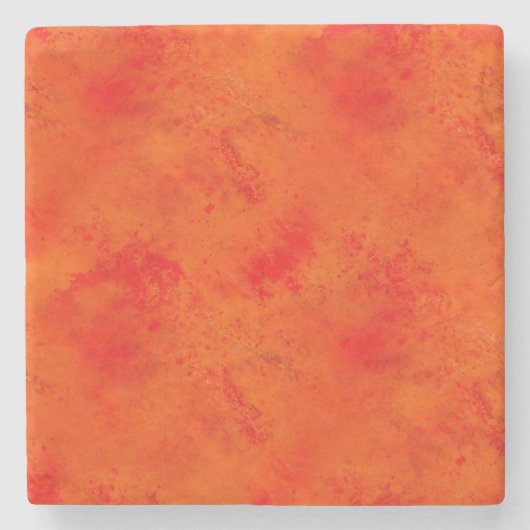 オレンジ継ぎ目が無い質の背景の抽象芸術 ストーンコースター (正面)