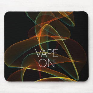 オレンジ緑の煙のVape マウスパッド