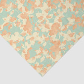 オレンジ緑の黄色い抽象芸術模様 薄葉紙 (詳細)