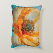 オレンジ美しい アクセントクッション (裏面(縦))