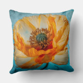 オレンジ美しい クッション (裏面)