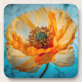 オレンジ美しい コースター