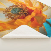 オレンジ美しい シェルパブランケット (3/4)