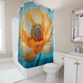 オレンジ美しい シャワーカーテン (インサイチュ)