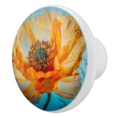 オレンジ美しい セラミックノブ (右)