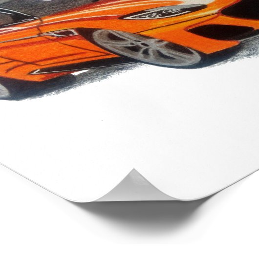 オレンジ美しい ポスター (角)