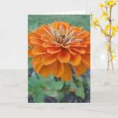 オレンジ考えマリゴールド カード (黄色い花)