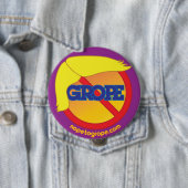 オレンジ脅迫4"を模索するNOPE円形ボタン 缶バッジ (インサイチュ)