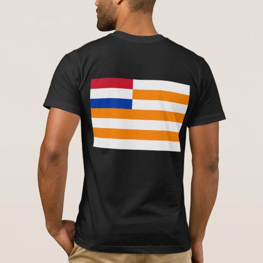 オレンジ自由国、南アフリカ共和国の旗 Tシャツ (裏面)