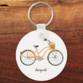 オレンジ自転車 キーホルダー (正面)