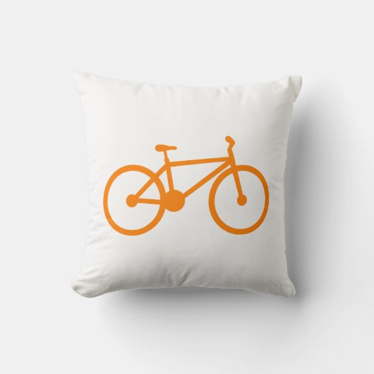 オレンジ自転車 クッション (正面)