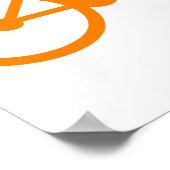 オレンジ自転車 ポスター (角)