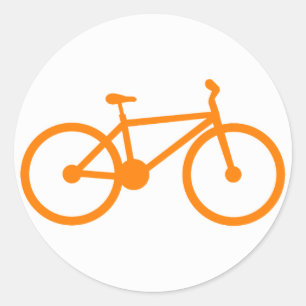 オレンジ自転車 ラウンドシール