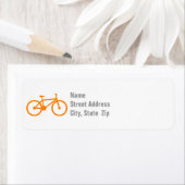 オレンジ自転車 ラベル (インサイチュ)