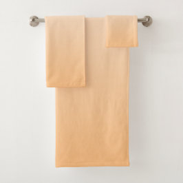 オレンジ色から白のグラデーション色 バスタオルセット