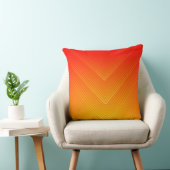 オレンジ色から黄色のジオメトリックグラデーションス クッション (椅子)