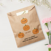 オレンジ色かわいいハロウィーン |モダンスタイリッシュ飴 フェイバーバッグ (封をした状態)