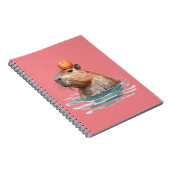 オレンジ色がチャームなかわいいカピバラ ノートブック (右側)