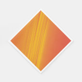 オレンジ色とグラデーション黄色のデザイン スタンダードランチョンナプキン (角)