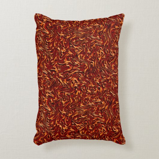 オレンジ色と珊瑚のような壁のテクスチャ アクセントクッション (正面(垂直))