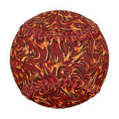 オレンジ色と珊瑚のような壁のテクスチャ 野球ボール (裏面)