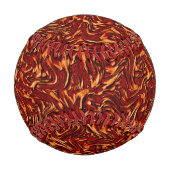 オレンジ色と珊瑚のような壁のテクスチャ 野球ボール (正面)