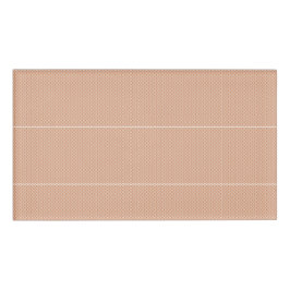 オレンジ色と白の幾何学模様 名札