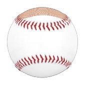 オレンジ色と白の幾何学模様 野球ボール (裏面)