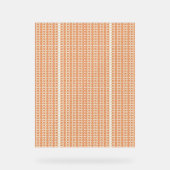オレンジ色と白ストライプの色の背景 アクリルサイン (正面)