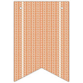 オレンジ色と白ストライプの色の背景 バンティングフラッグ (第2の旗)