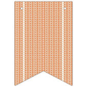 オレンジ色と白ストライプの色の背景 バンティングフラッグ (第3の旗)