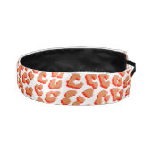 オレンジ色と白ヒョウ印刷 アスレチックヘッドバンド (右)