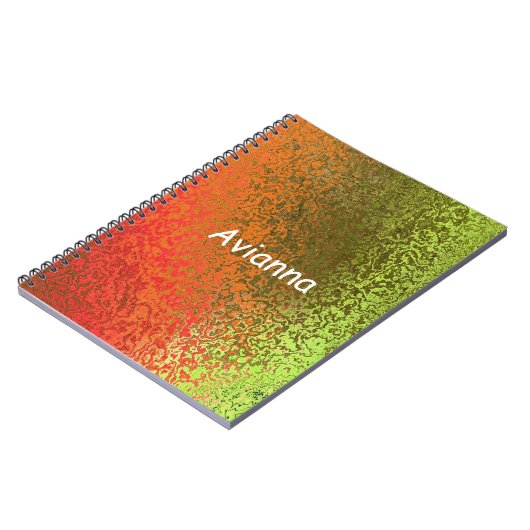 オレンジ色と緑の色の名前を追加 ノートブック (左側)