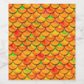 オレンジ色と緑はかりで測色 ワインラベル (シングルラベル)