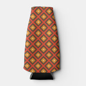 オレンジ色と茶色の秋 ボトルクーラー (正面)