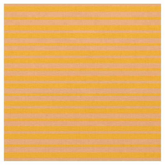 オレンジ色と茶色の裏地パターン ファブリック (クローズアップ)