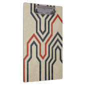 オレンジ色と青のグラフィック線 クリップボード (右)